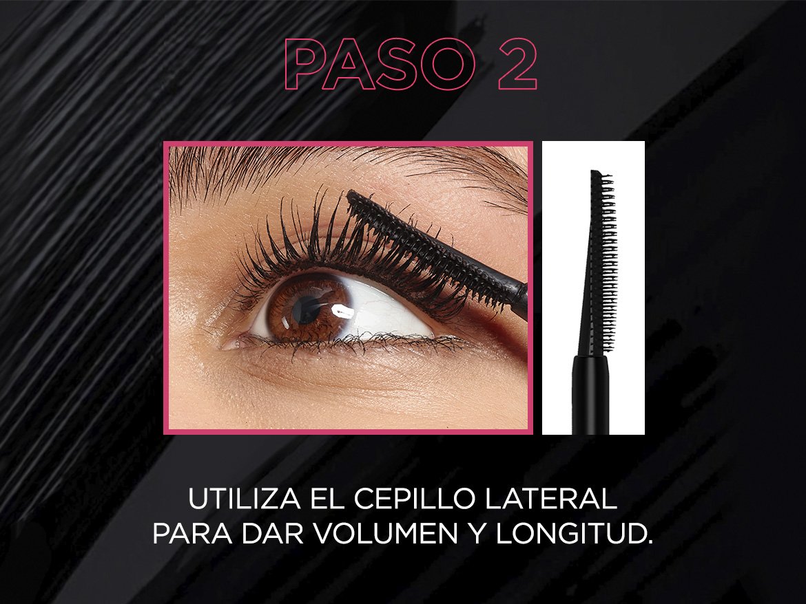 paso a paso para aplicar máscara de pestañas telescopic lift